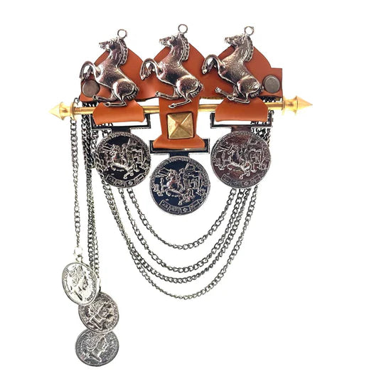 Pearl Embellished Classic Brooch