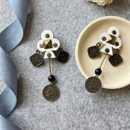 Spade Charm Earrings
