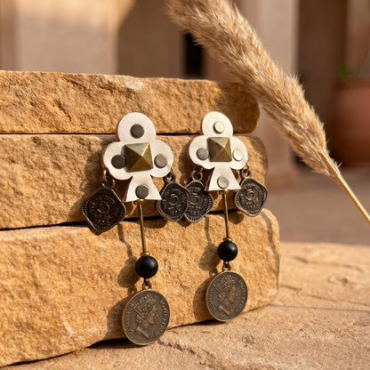 Spade Charm Earrings