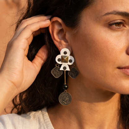 Spade Charm Earrings