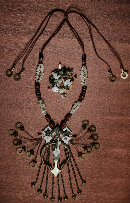 Antique Kada Stoned Necklace