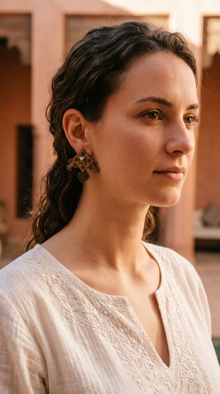 Golden Scoop Earrings